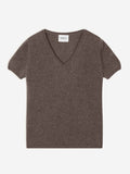 V-Neck T-Shirt - Efimia - Heather Taupe