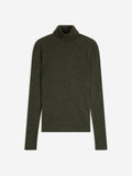 Pull Col Roulé Ashley - Vert Armée Chiné
