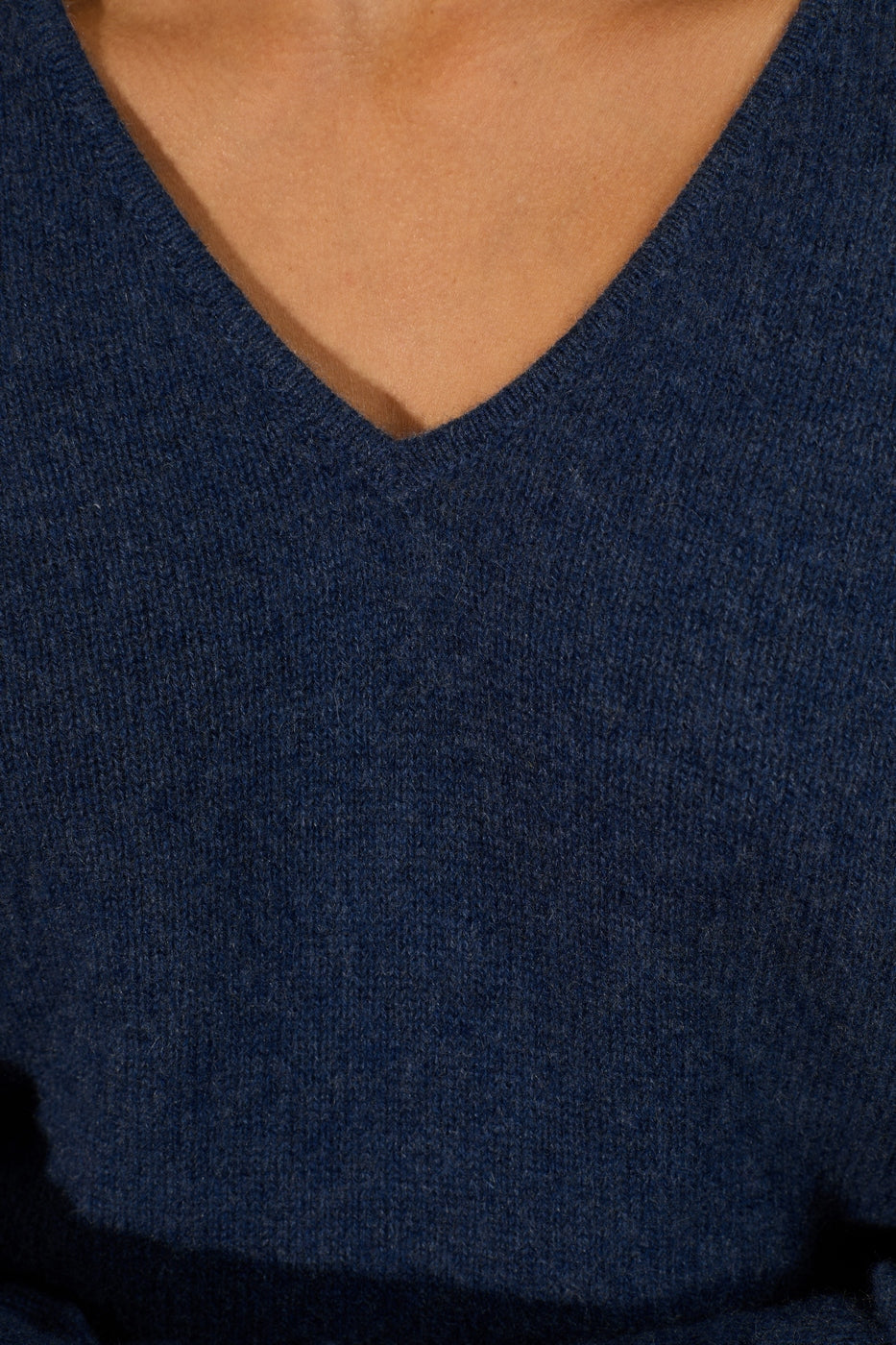 Pull Col V 4 Fils Gaby - Océan Chiné