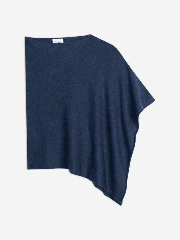 Poncho 4-trådet Georgia - Meleret ocean