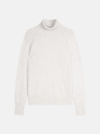 Pull Col Roulé Florivien - Blanc Chiné