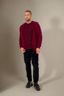 Gilet Zippé Capuche - Eldo - Bordeaux