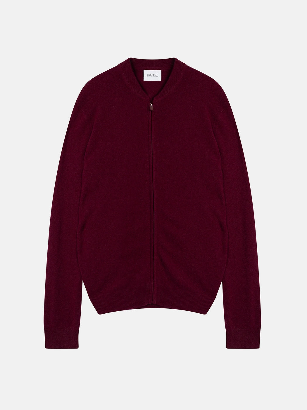 Gilet Zippé Col Mao Ramon - Bordeaux