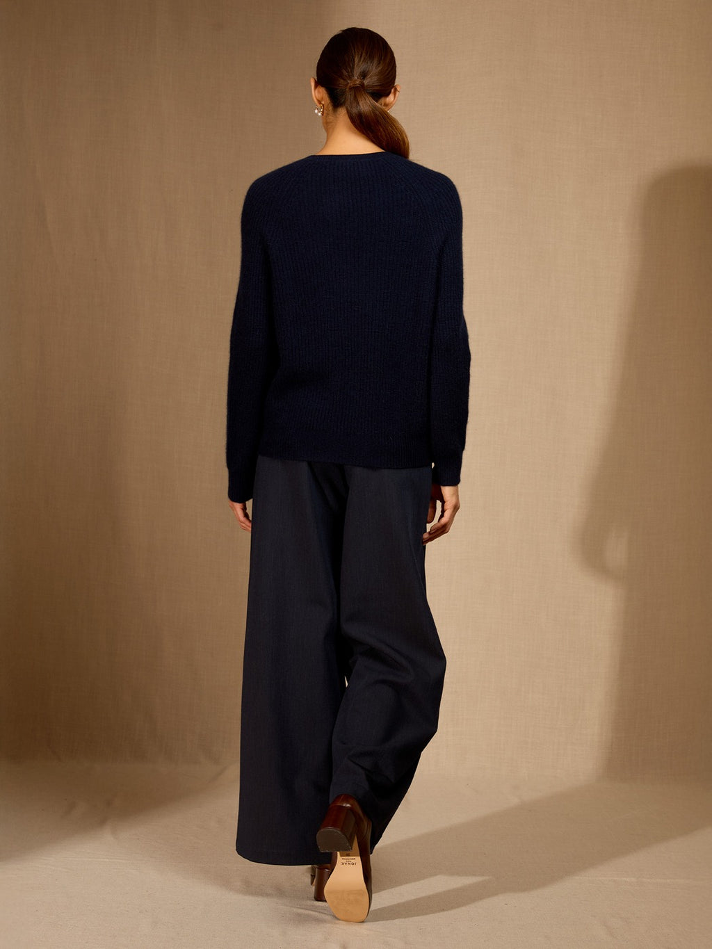 Pull Col Rond 4 Fils Oceane - Marine
