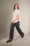 Cape Col Montant 6 Fils - Gache - Gris Perle Chiné