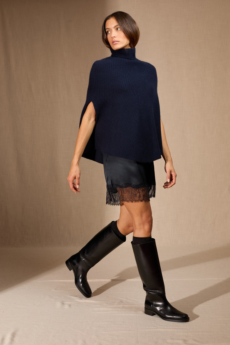 Cape Col Montant 6 Fils - Gache - Navy