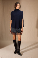 Cape Col Montant 6 Fils - Gache - Navy