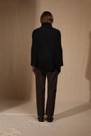 Cape Col Montant 6 Fils - Gache - Noir