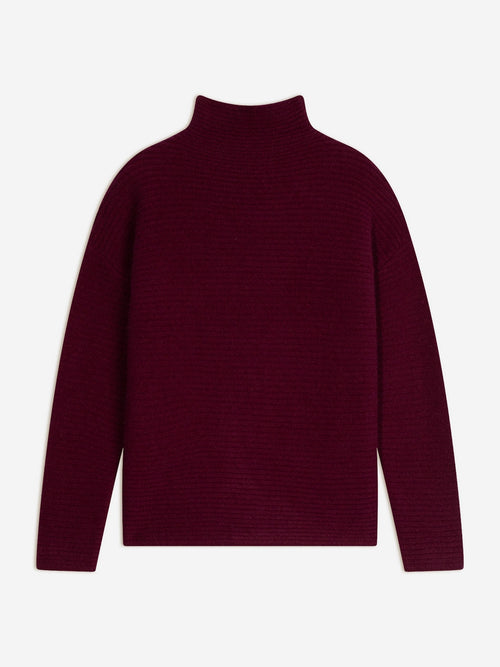 Pull Col Montant 6 Fils - Mairos - Bordeaux