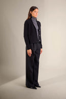 Veste Boutonnée Col Châle - Mila - Noir