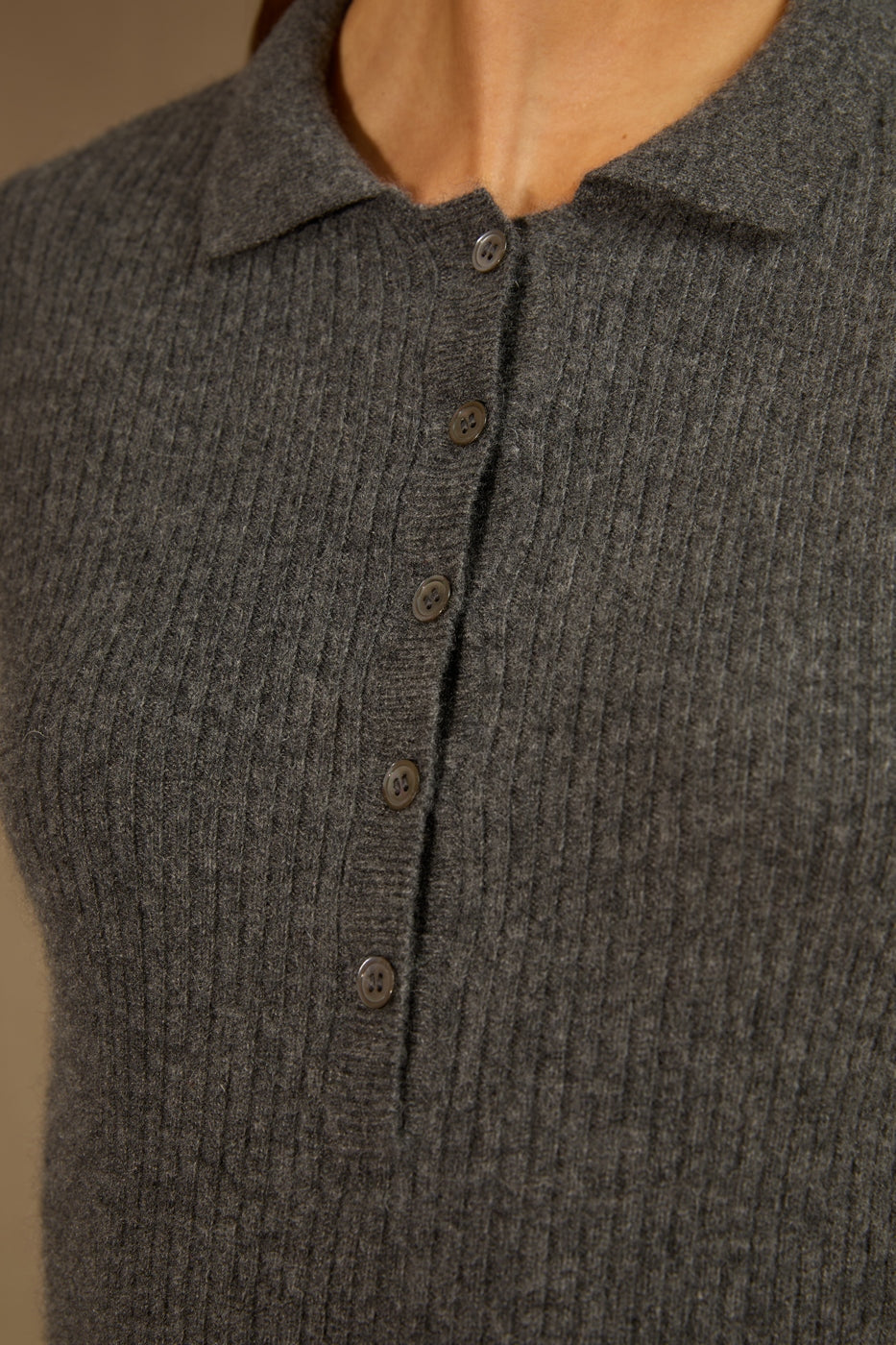 Polo Shirt - Sinead - Anthracite Marl