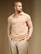 Polo Manches Longues Spencer - Beige