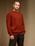 Round-Neck 4-Ply Jumper - Aksel - Paprika