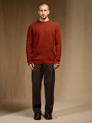 Pull Col Rond 4 Fils - Aksel - Paprika