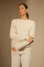 Jersey de Cuello Redondo 4 Hilos - Oceane - Avoine