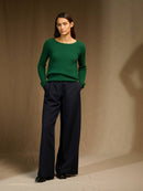 Pull Col Rond Cobie - Sapin