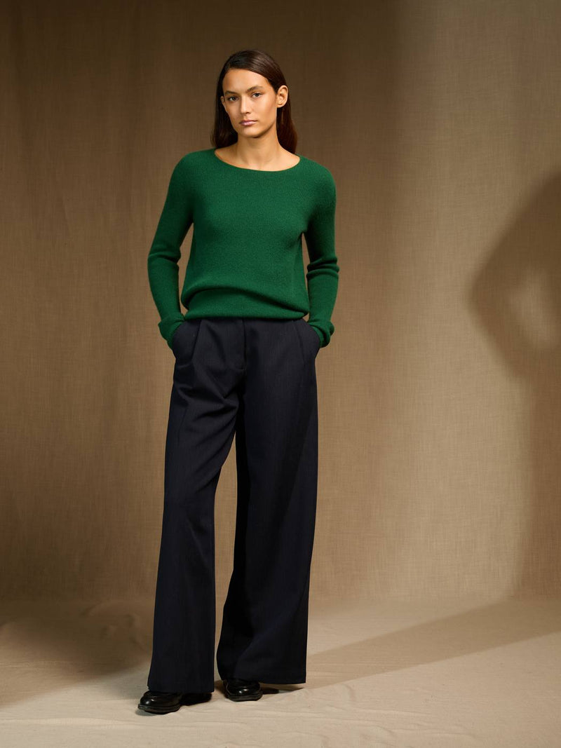 Pull Col Rond Cobie - Sapin