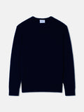 Pull Col Rond 4Fils Vulcano - Marine
