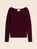 Pull Col Bateau Cylena - Bordeaux