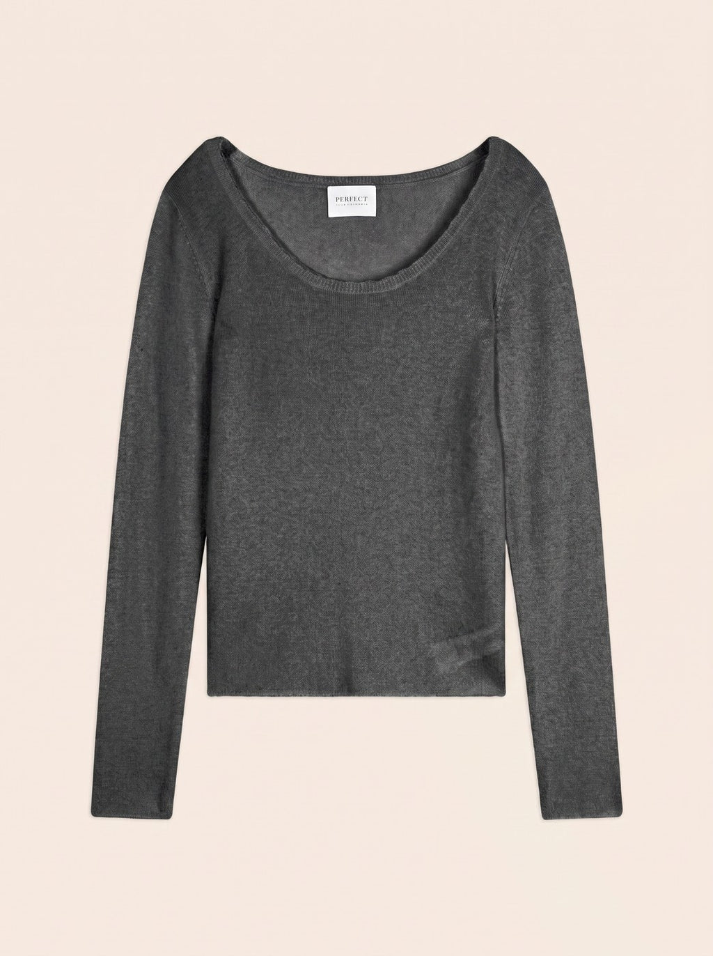 Pull Col Bateau Cylena - Anthracite Chiné