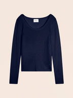 Pull Col Bateau Cylena - Marine