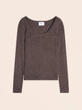 Pull Col Bateau Cylena - Taupe Chiné