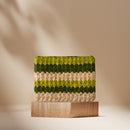 Perla clutch bag - Beige & Green