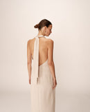 Vestido midi Perla - Beige