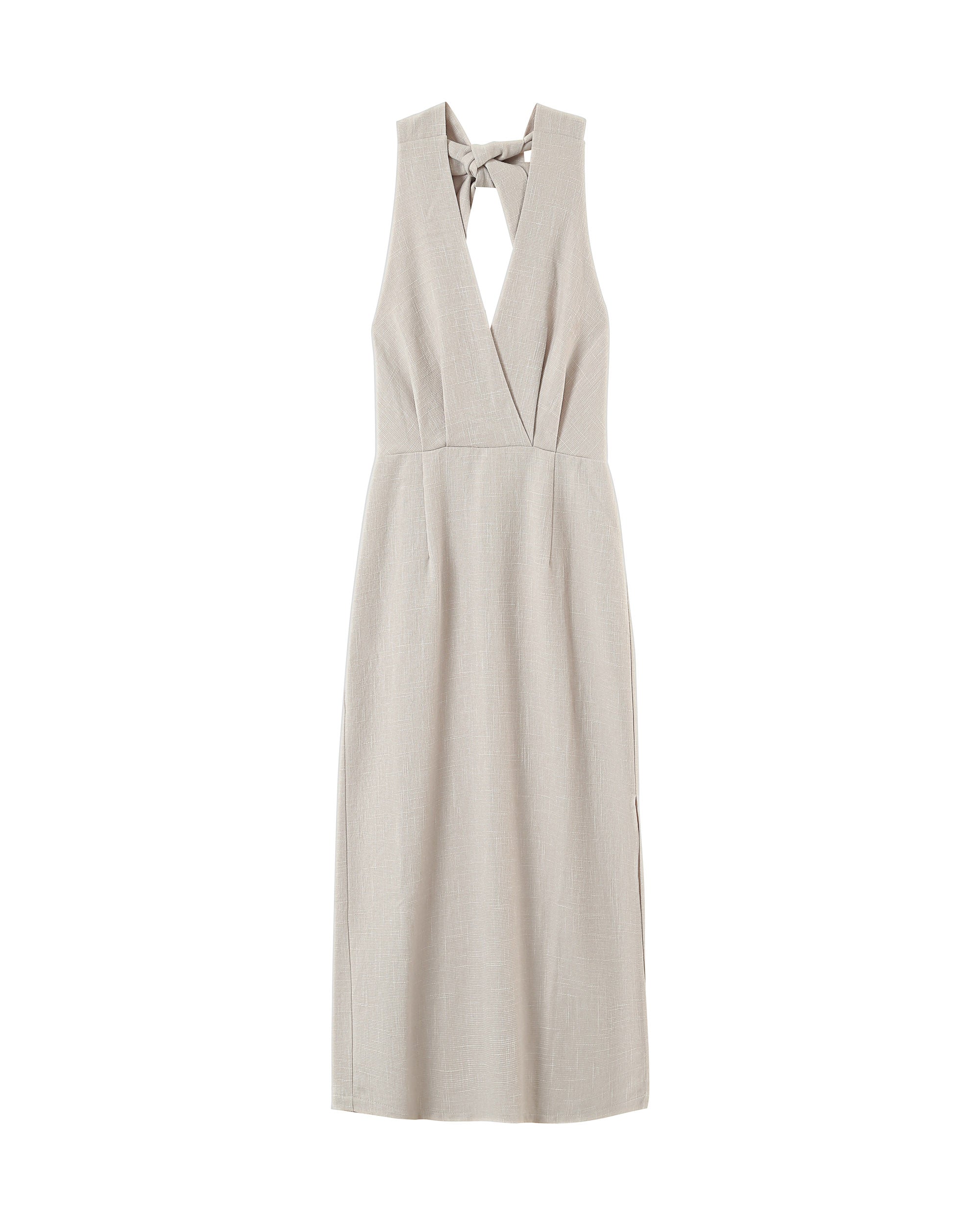 Perla Midi Dress - Beige