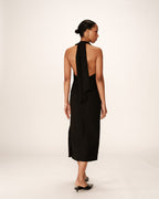Perla Midi Dress - Black