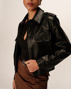 Perle Bomber Jacket - Black