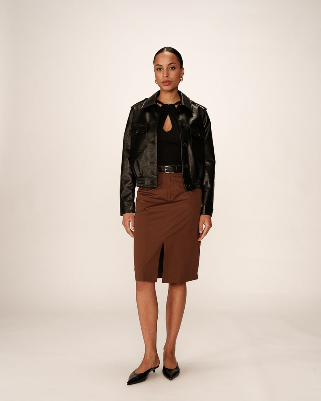 Perle Bomber Jacket - Black