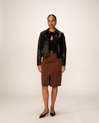 Perle Bomber Jacket - Black