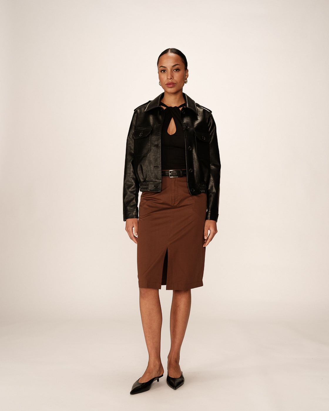 Perle Bomber Jacket - Black