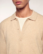 Chemise Manches Longues - Beige Chiné