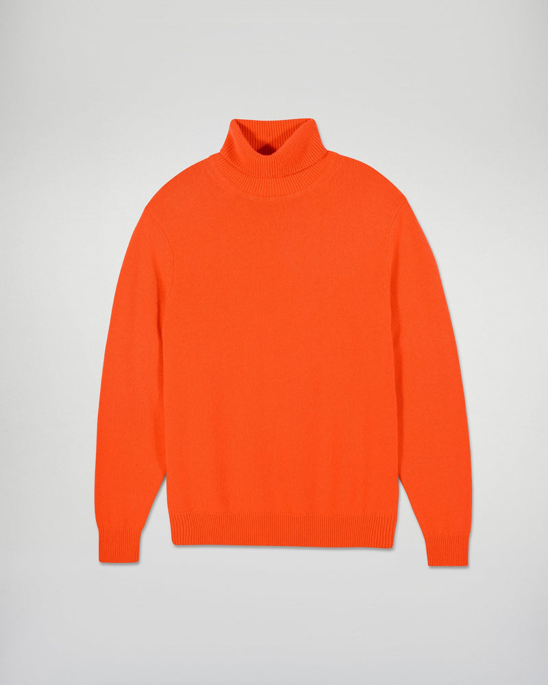 Pull Col Roulé Épais - Cosmic Orange - Homme