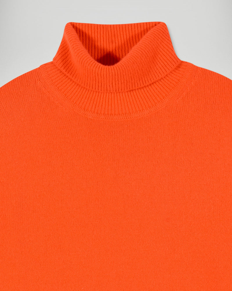 Pull Col Roulé Épais - Cosmic Orange - Homme