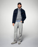 Trucker Neck Sweater - Dark Heather Grey - Men's