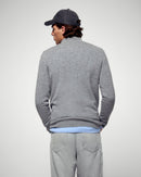 Trucker Neck Sweater - Dark Heather Grey - Men's