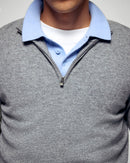 Trucker Neck Sweater - Dark Heather Grey - Men's