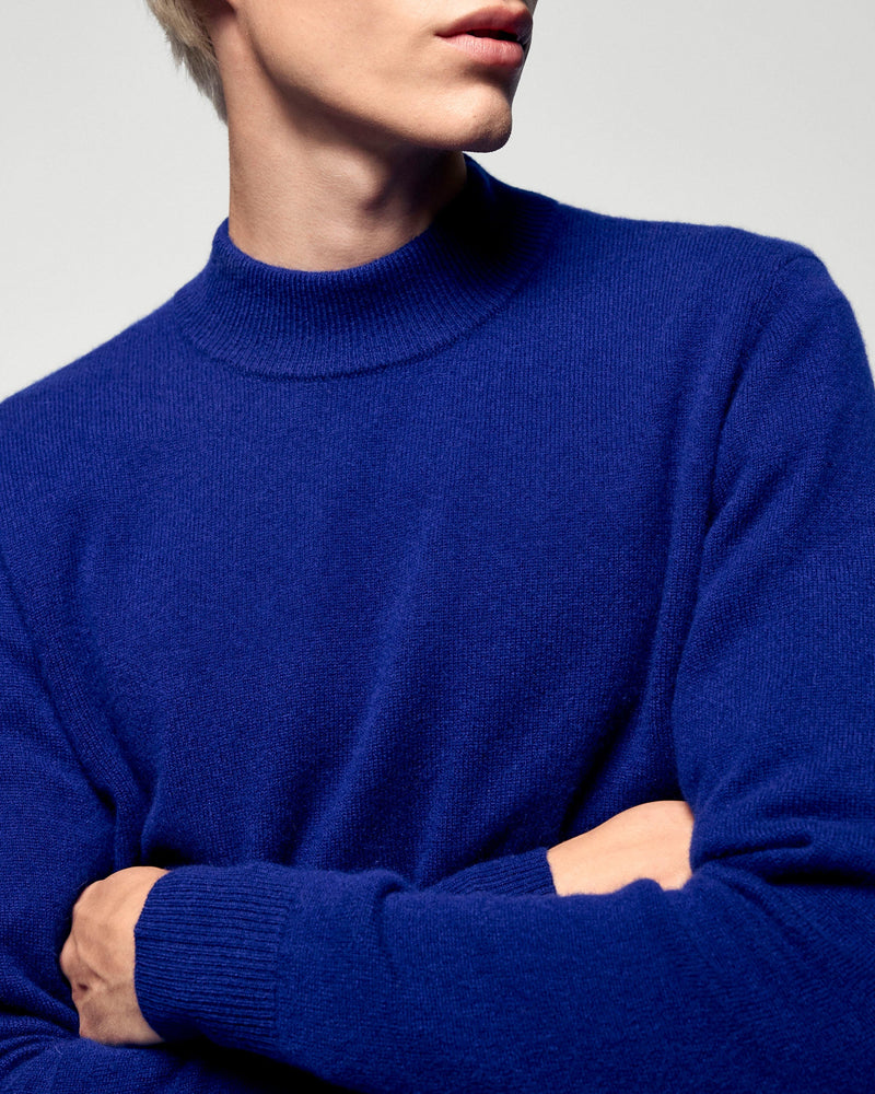 Pull Col Montant - Crown Blue - Homme