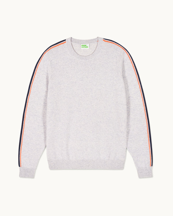 Crew-Neck Jumper - Light Heather Grey - Men