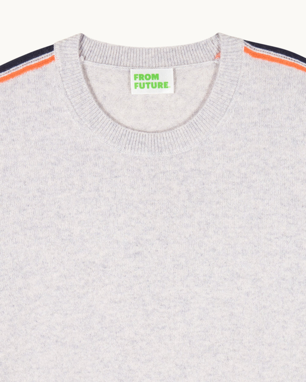 Pull Col Rond - Gris Chiné Clair - Homme