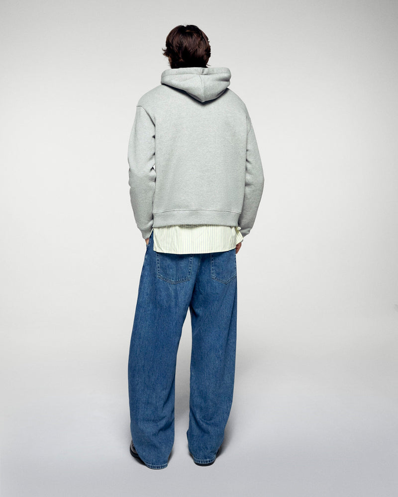 Sweatshirt Hoodie Cœur - Gris Chiné Foncé