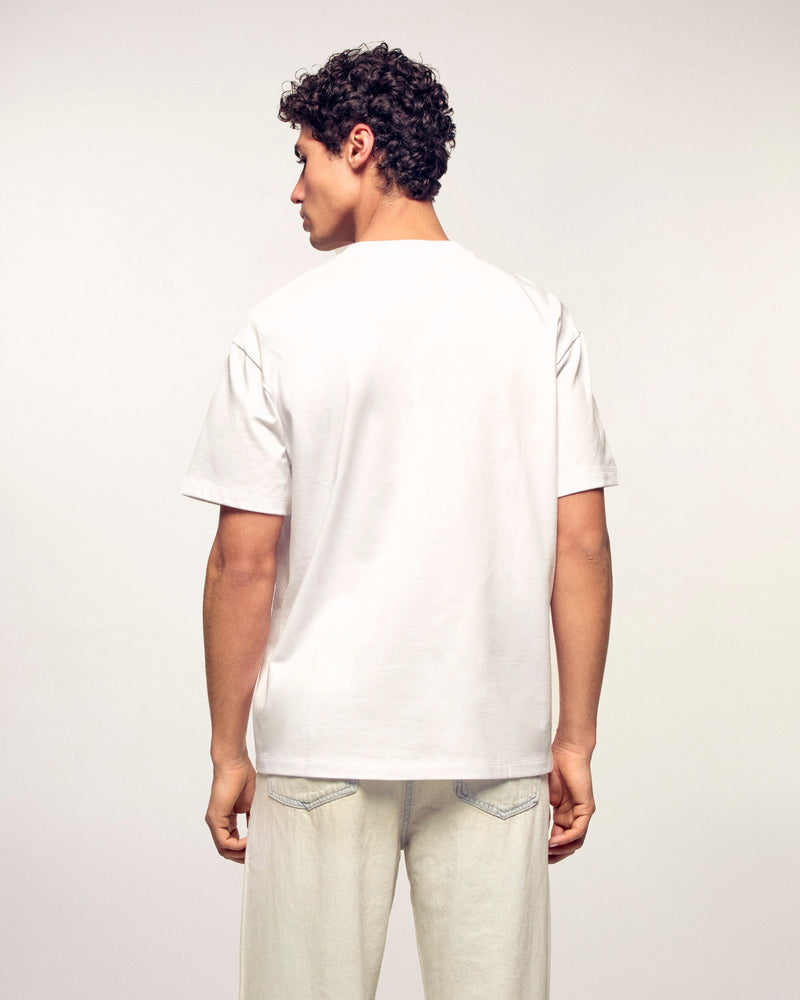 T-Shirt Col Rond À Poche
