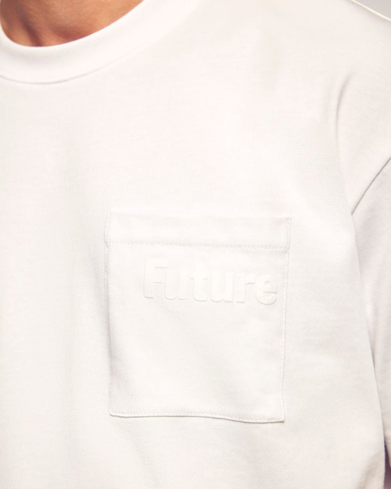 T-Shirt Col Rond À Poche