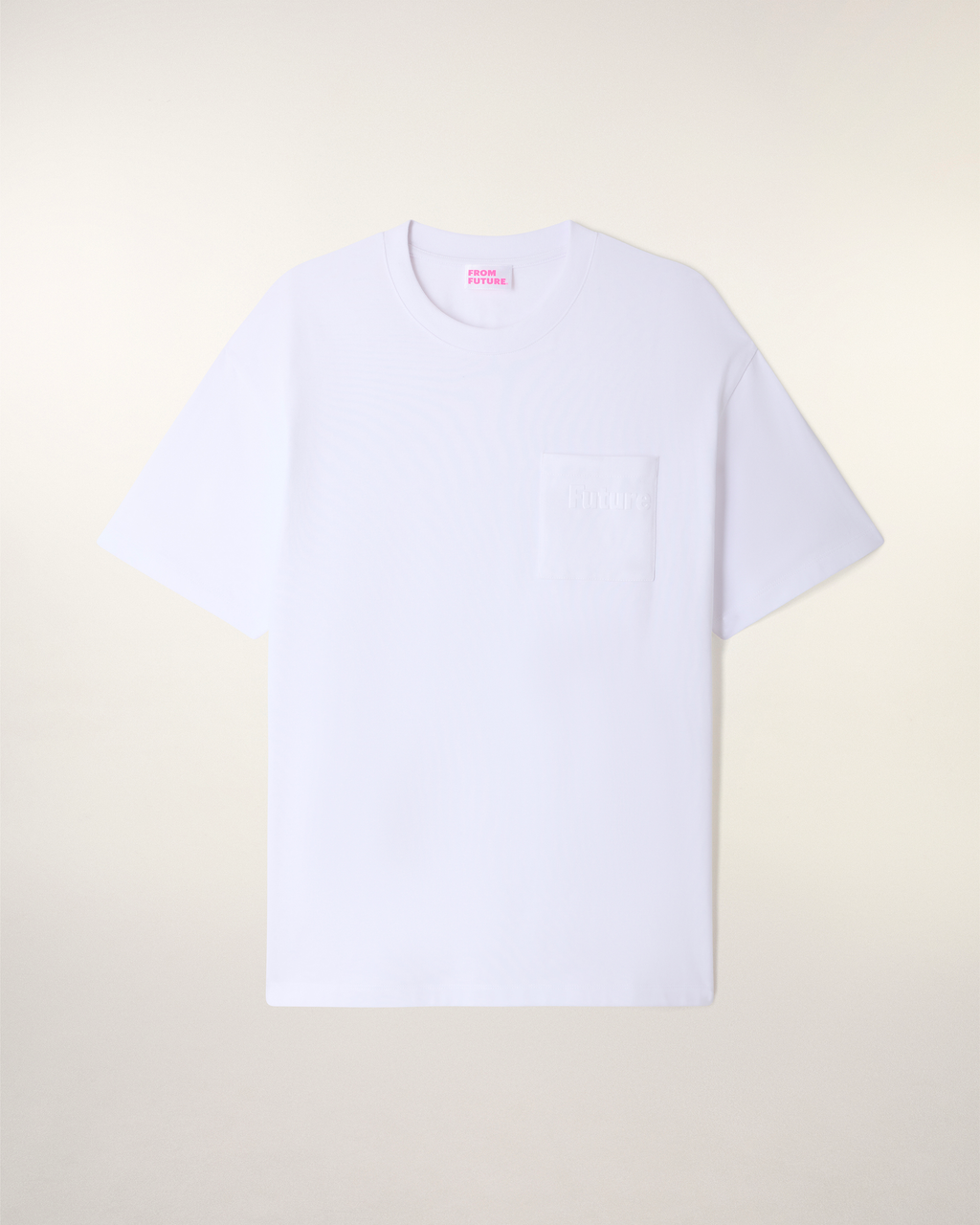 Camiseta De Cuello Redondo Con Bolsillo