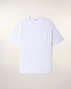 Camiseta De Cuello Redondo Con Bolsillo