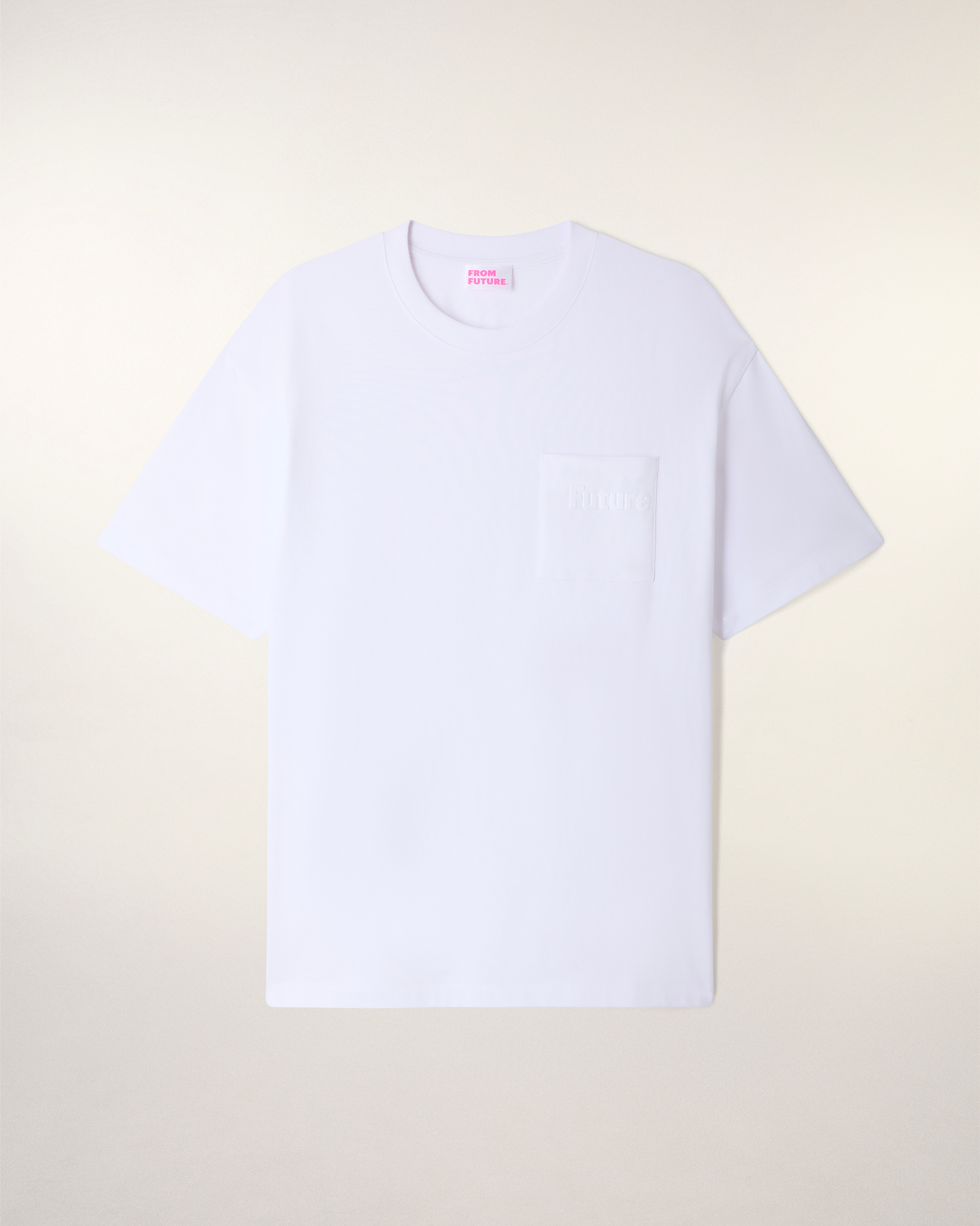 Camiseta De Cuello Redondo Con Bolsillo