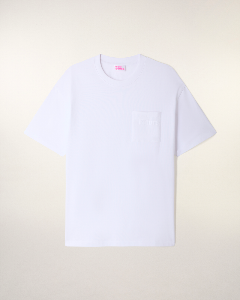 T-Shirt Col Rond À Poche